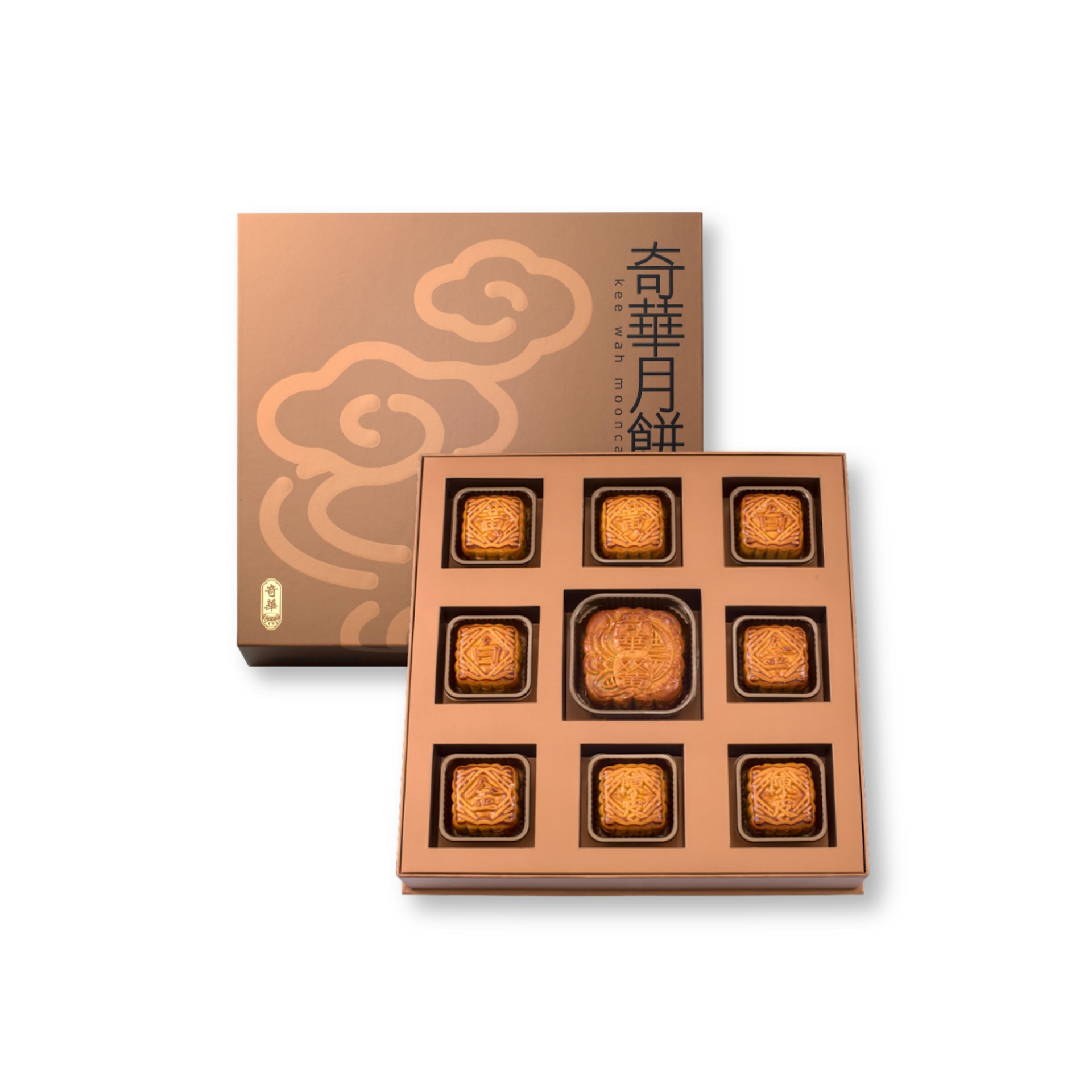 迷你蛋黃奶皇月餅。