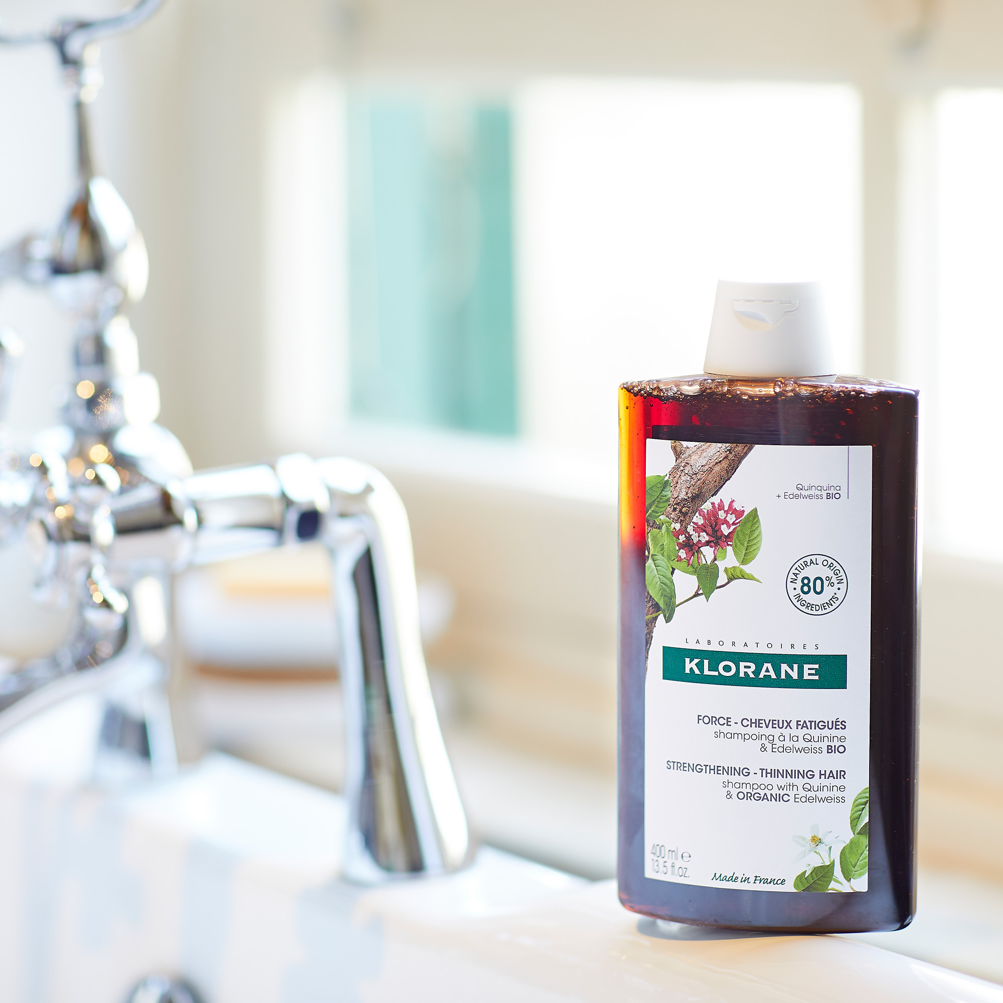 KLORANE金雞納及有機雪絨花防脫髮洗髮水｜建議零售價$185/400ml