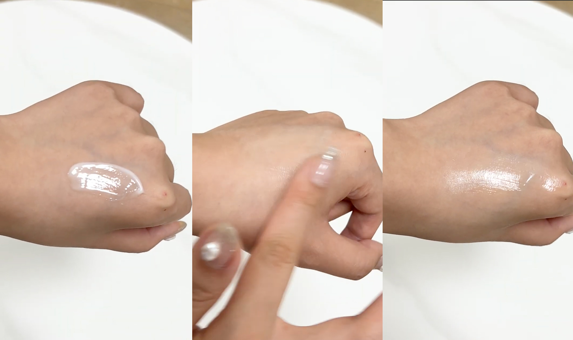 質地:白色乳霜狀,順滑易推,搽完會變霧面效果。