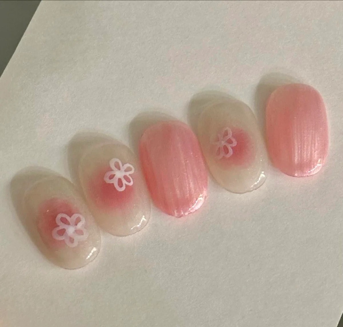 胭脂暈染花花款