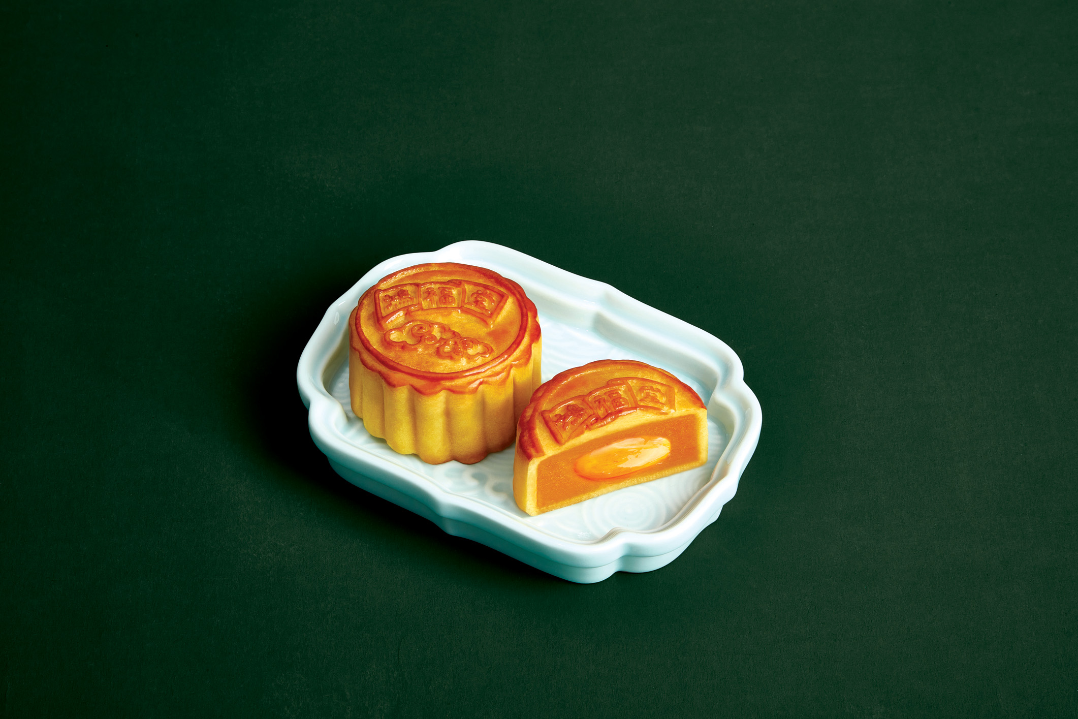 迷你流心奶黃月餅。