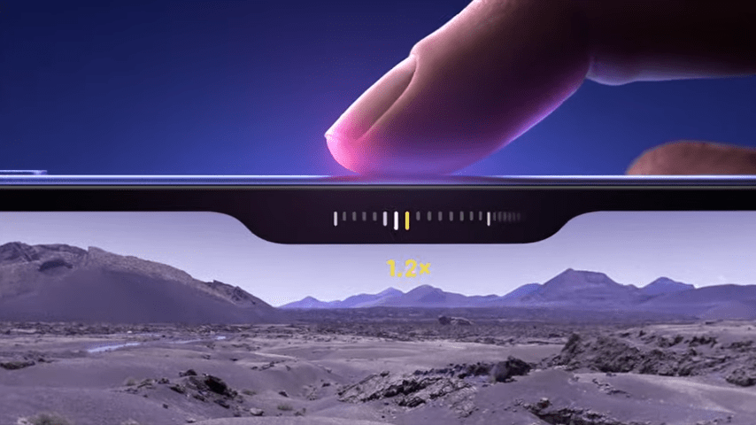 只需動用一指,滑一滑即可調校曝光或景深等不同相機功能。