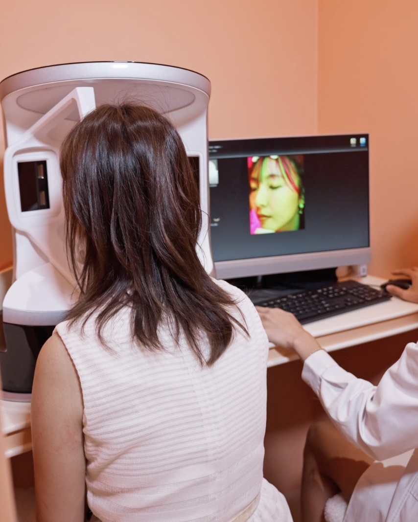 AI皮膚分析機精準又細節！