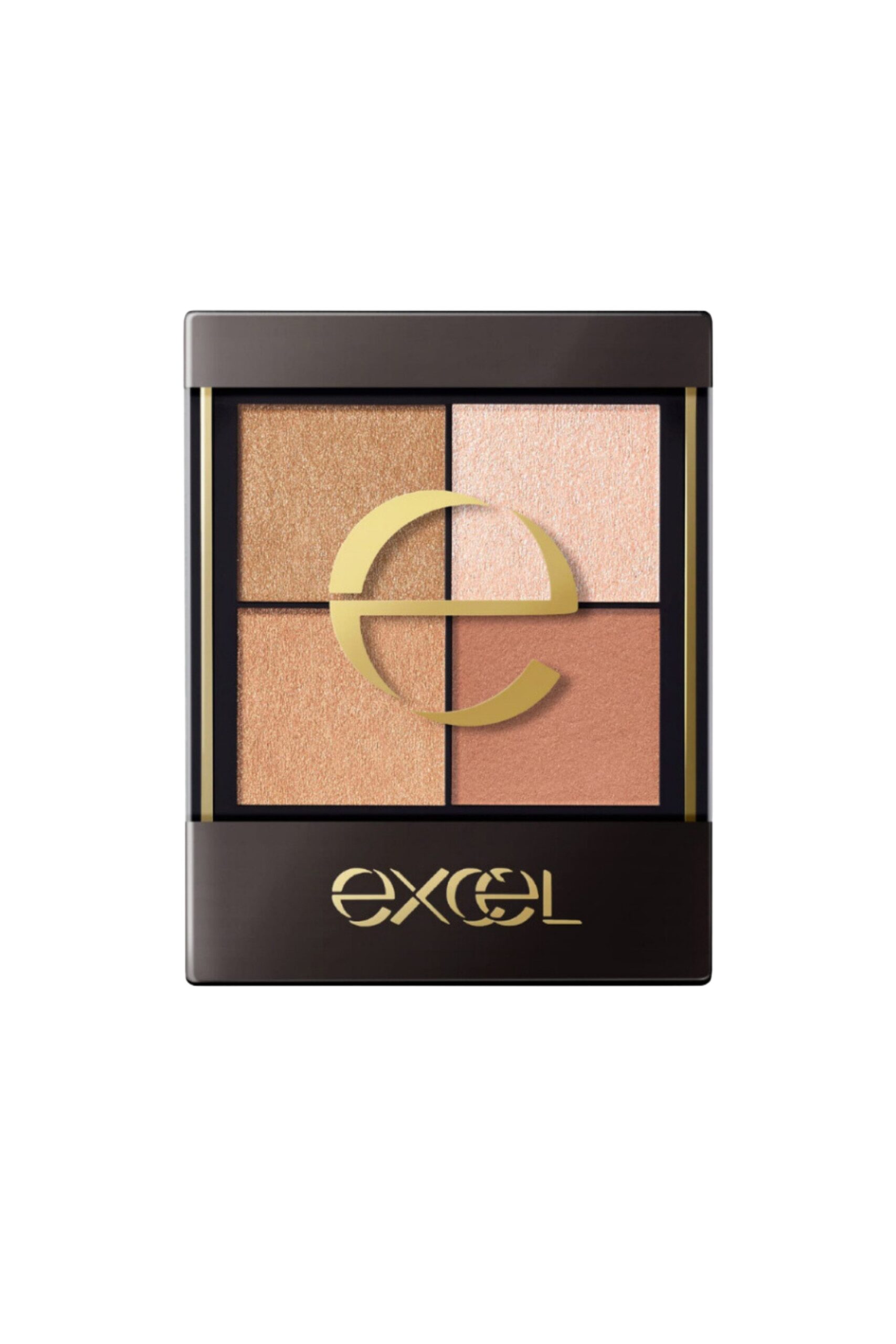 excel時尚四色眼影CX01亞麻奶茶棕色 HK$135/3.5g