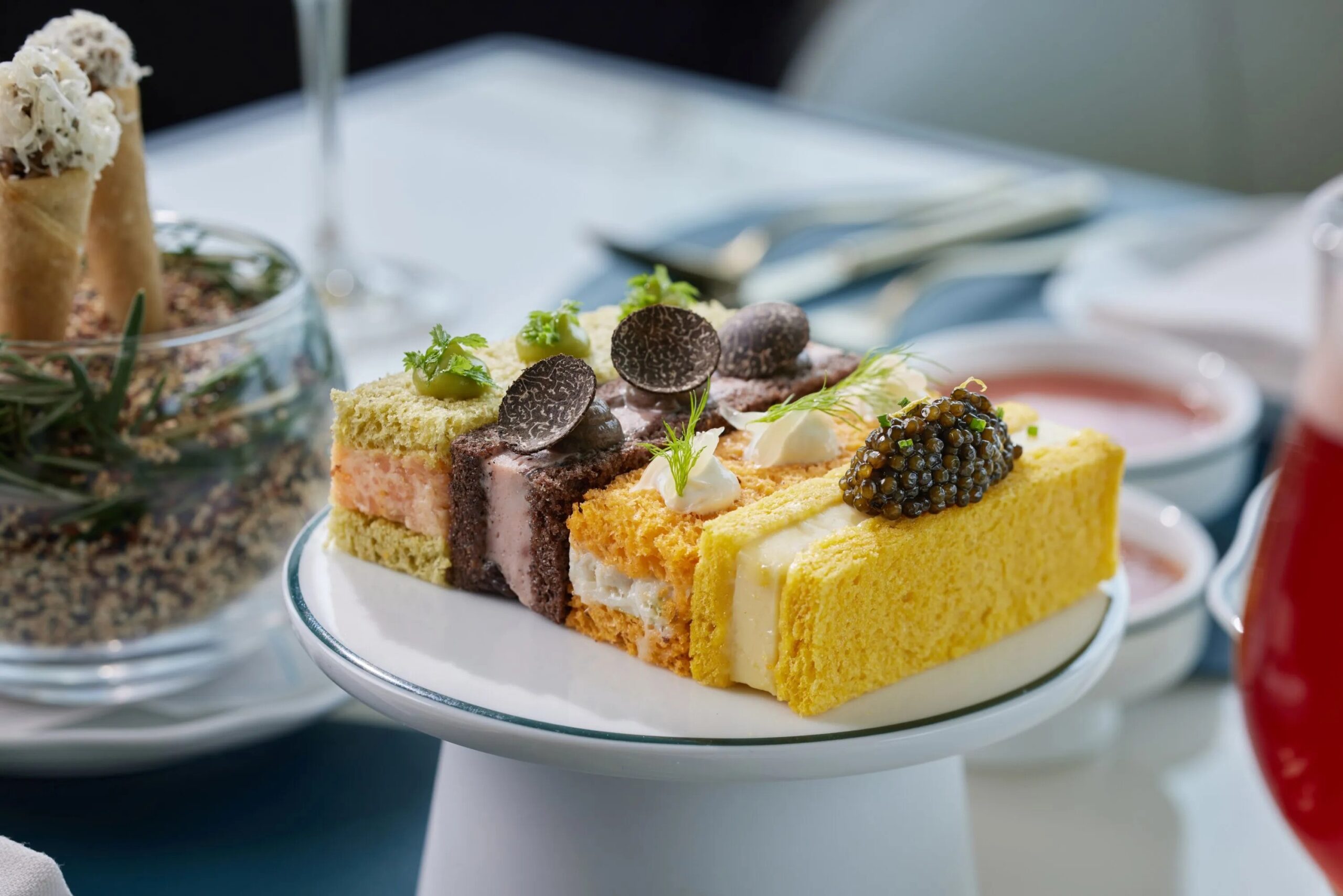 主題糕點（糖漬檸檬、蜜糖海綿蛋糕、Cacao）