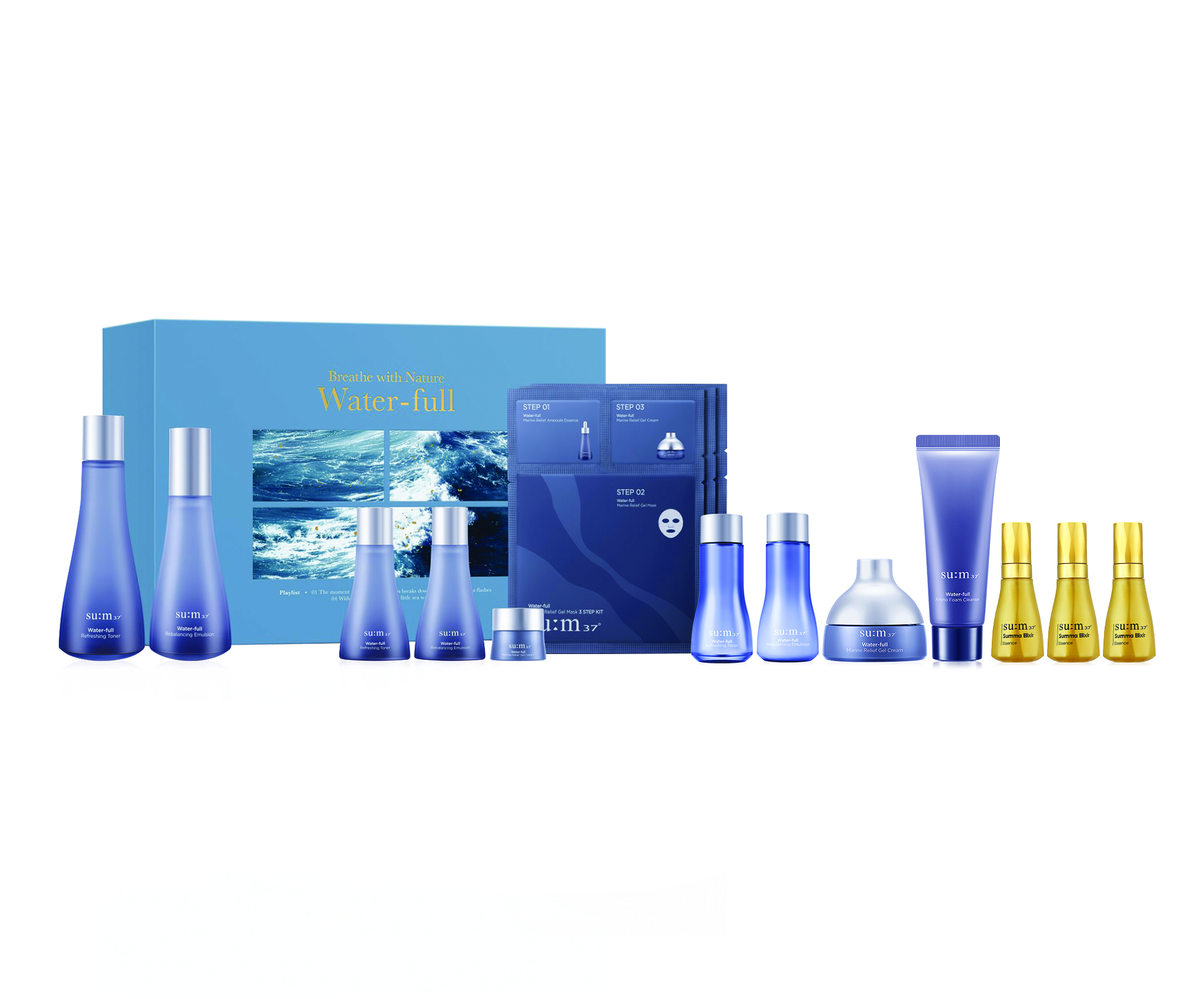 su:m37°深海補濕水乳套裝 HK$720（價值HK$2,006）