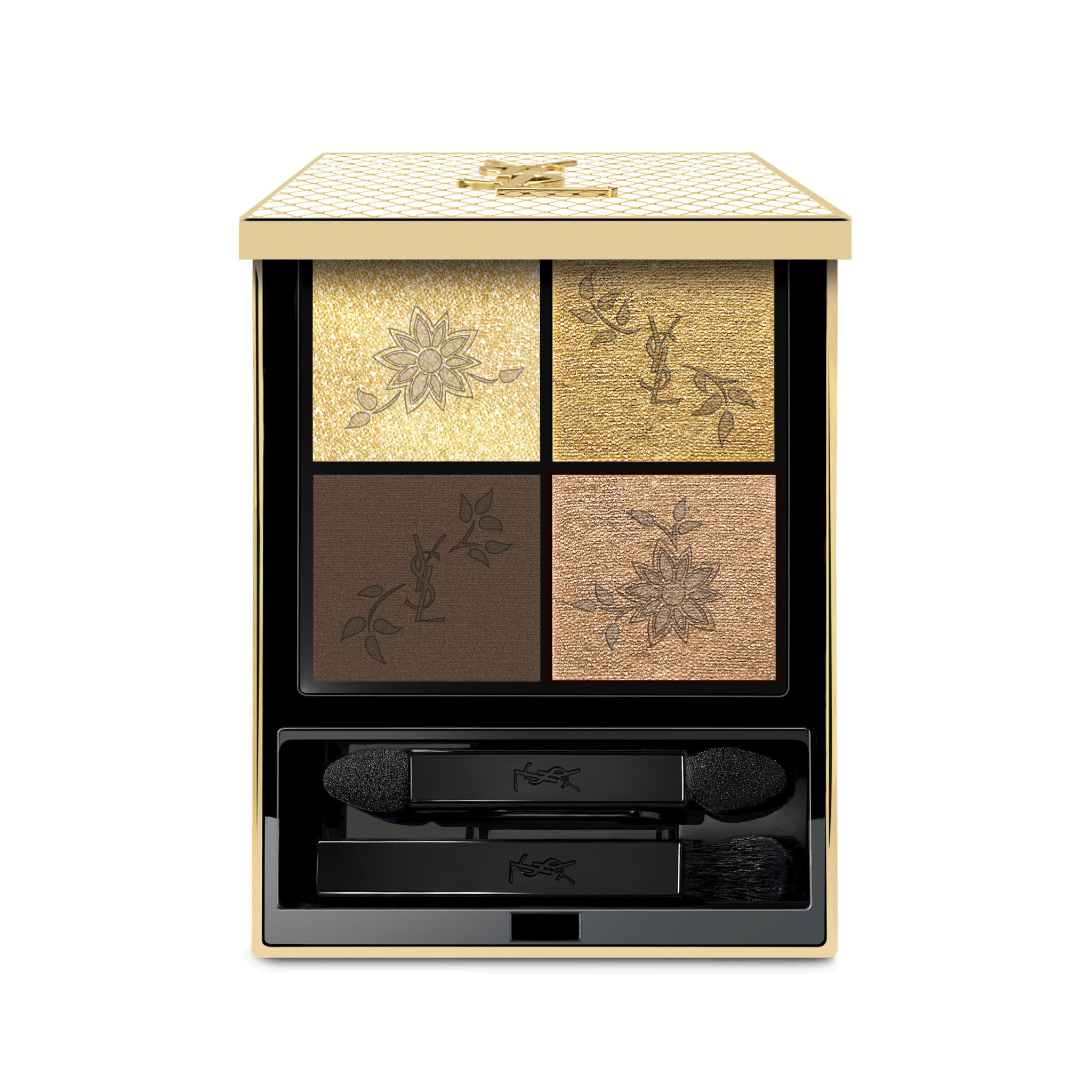 YSL COUTURE MINI CLUTH高訂皮革四色眼影盒（限量N°024色號） HK$655