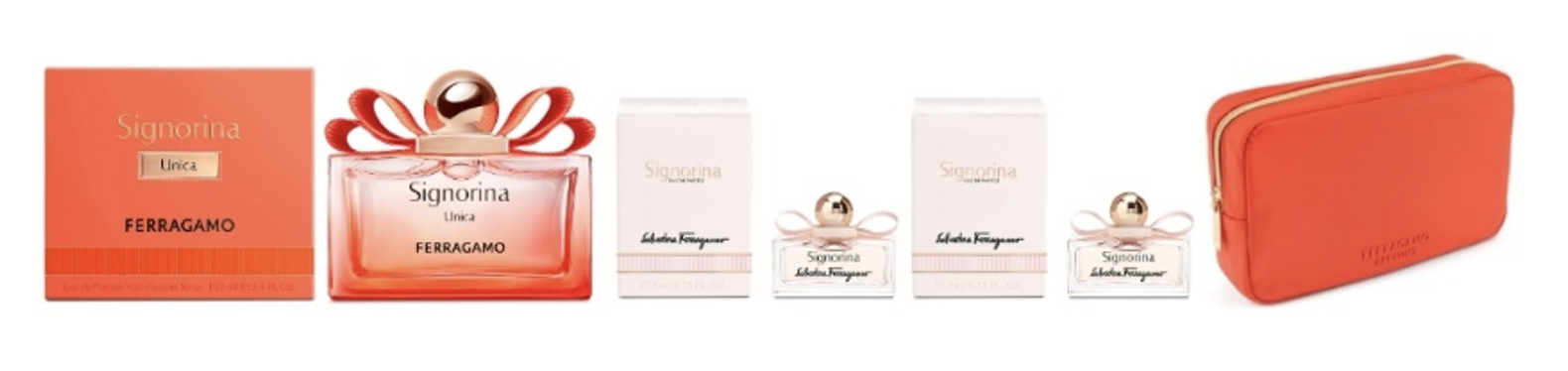 FERRAGAMO全新「Signorina Unica橙光伊人」限定套裝