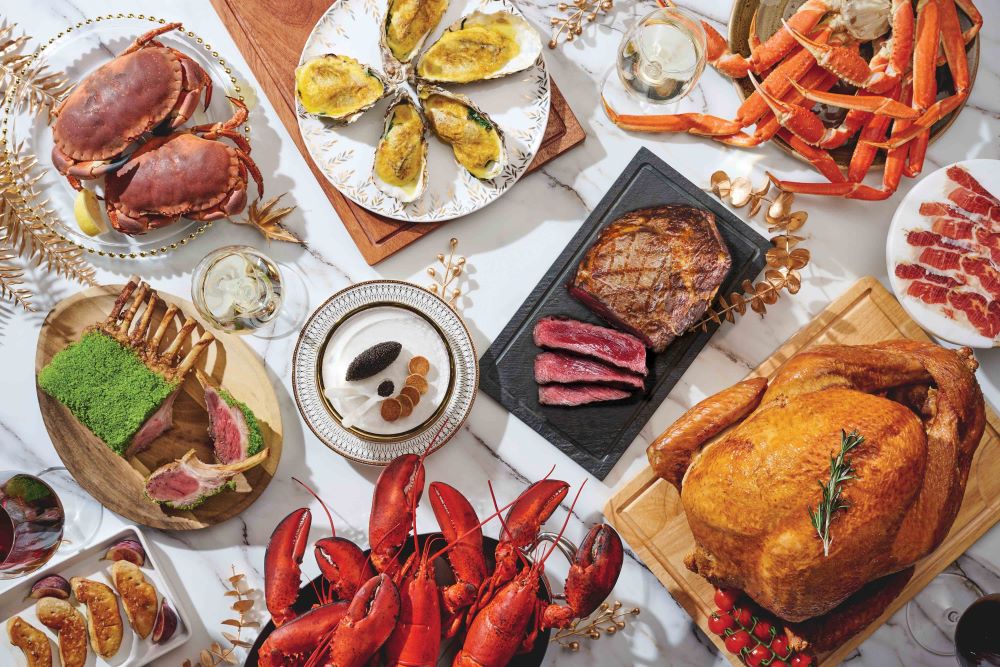 The Lounge在今個聖誕推出自助早午餐及海鮮自助晚餐。