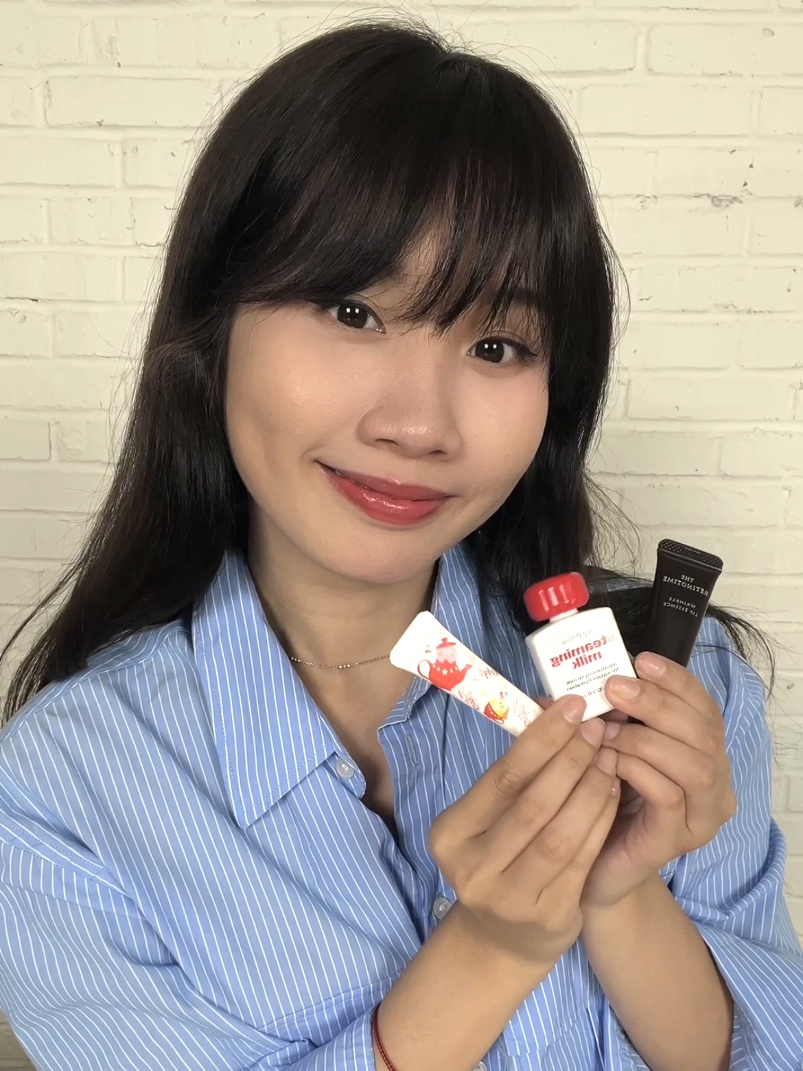 美編上嘴實試三款唇部美容液。