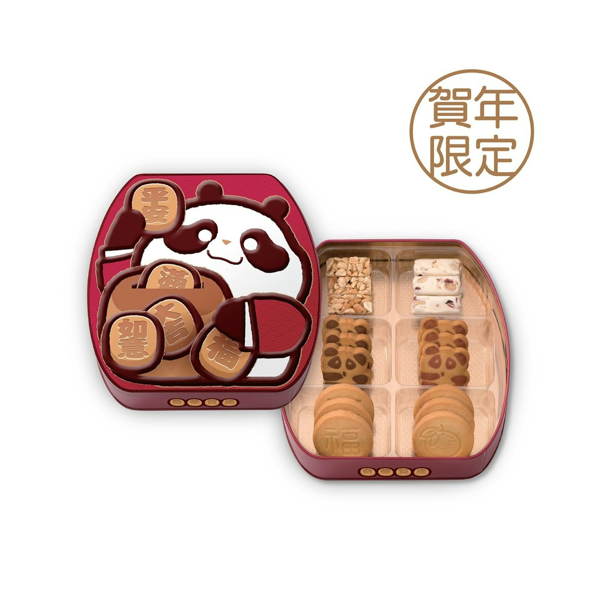 賀年熊貓小食禮盒。