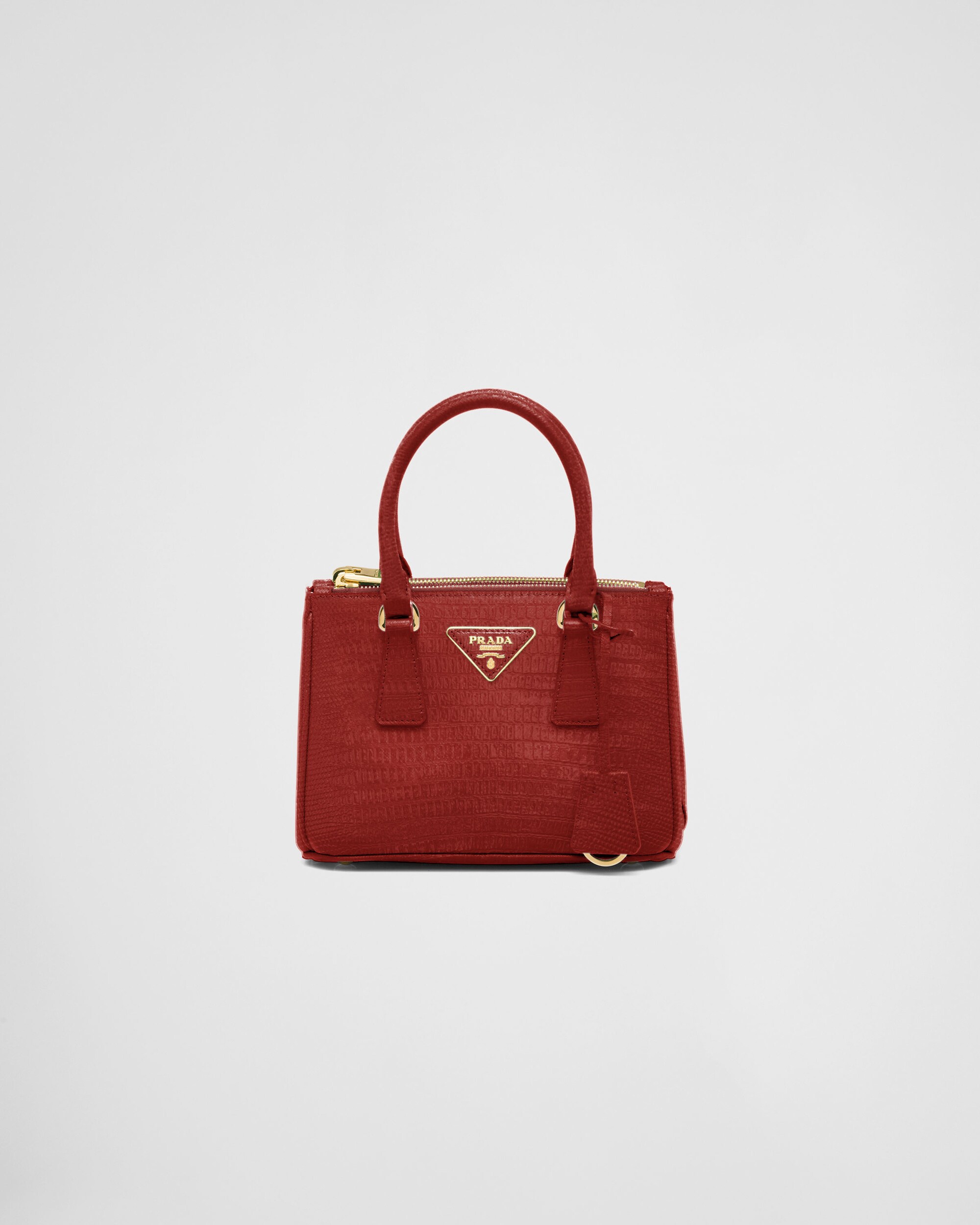 Prada Galleria蜥蜴皮迷你手袋