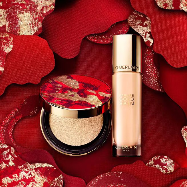 全新限量版PARURE GOLD秘豔魅紅金鑽修顏氣墊粉盒 HK$690