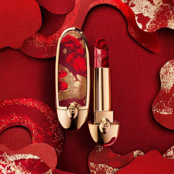 GUERLAIN全新限量版ROUGE G寶石唇膏 - 秘豔魅紅雙鏡唇膏盒 HK$300
