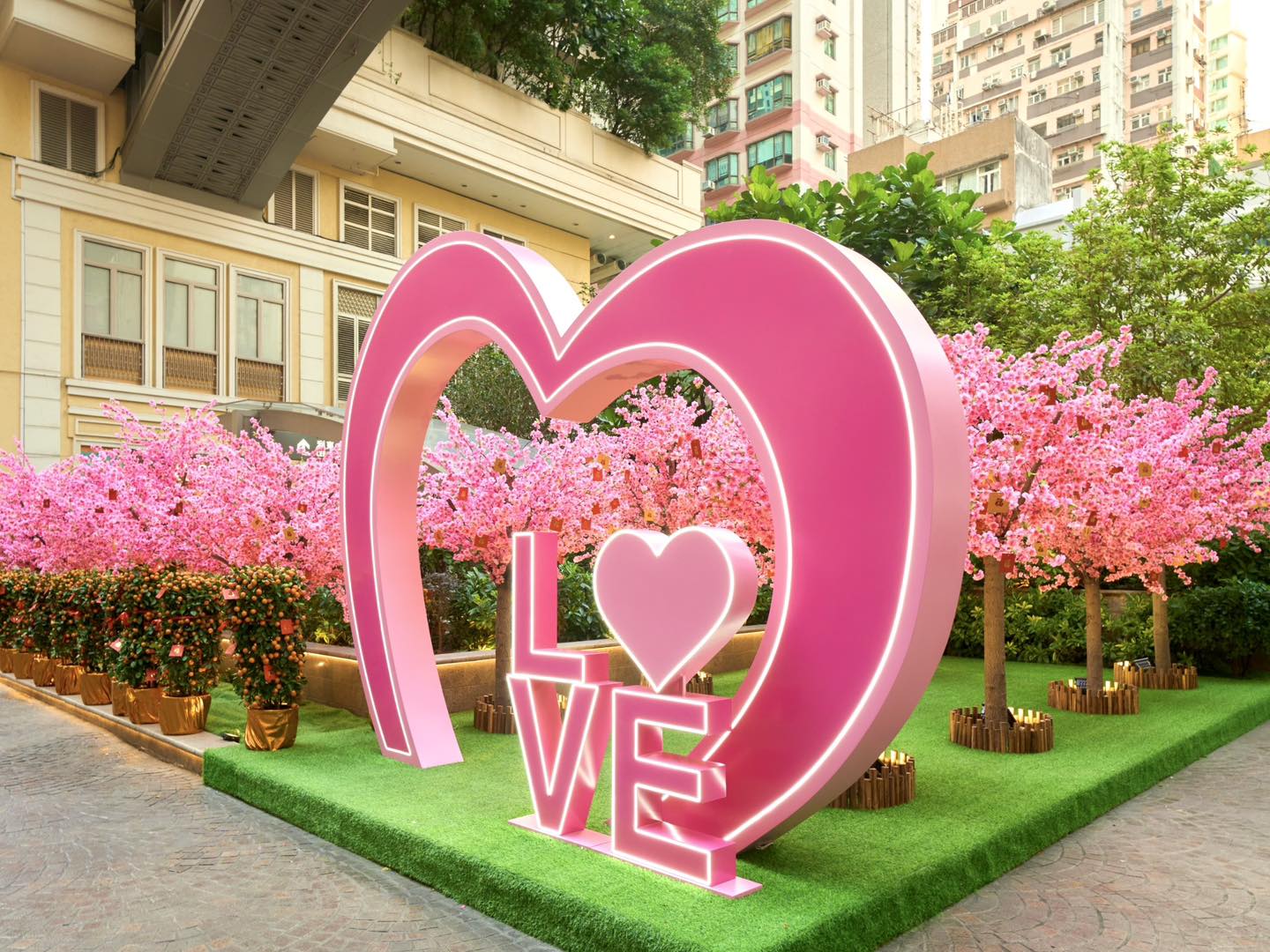 超唯美的粉紅桃花園~