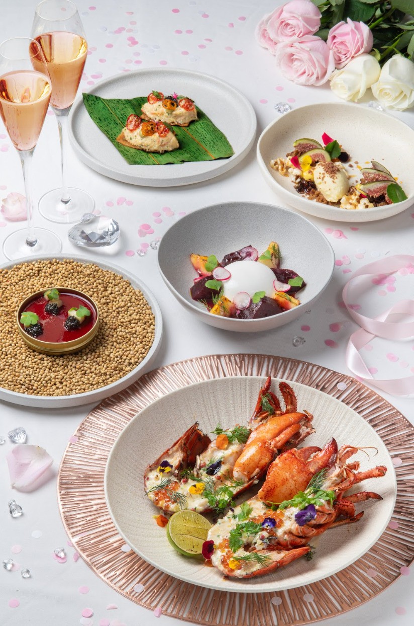 鹹檸檬牛油三文魚子燒龍蝦，