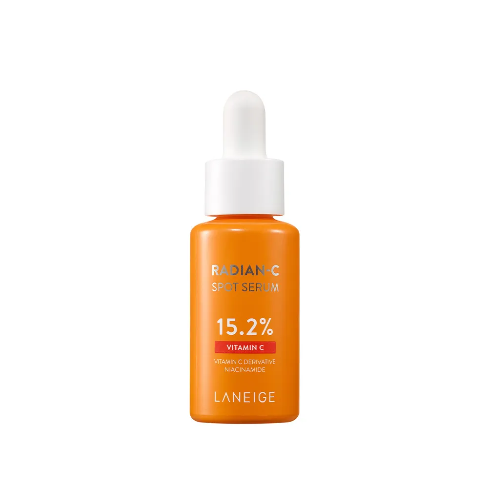 Laneige：15.2%維C抗氧淨白淡斑精華Spot Serum 15.2%。