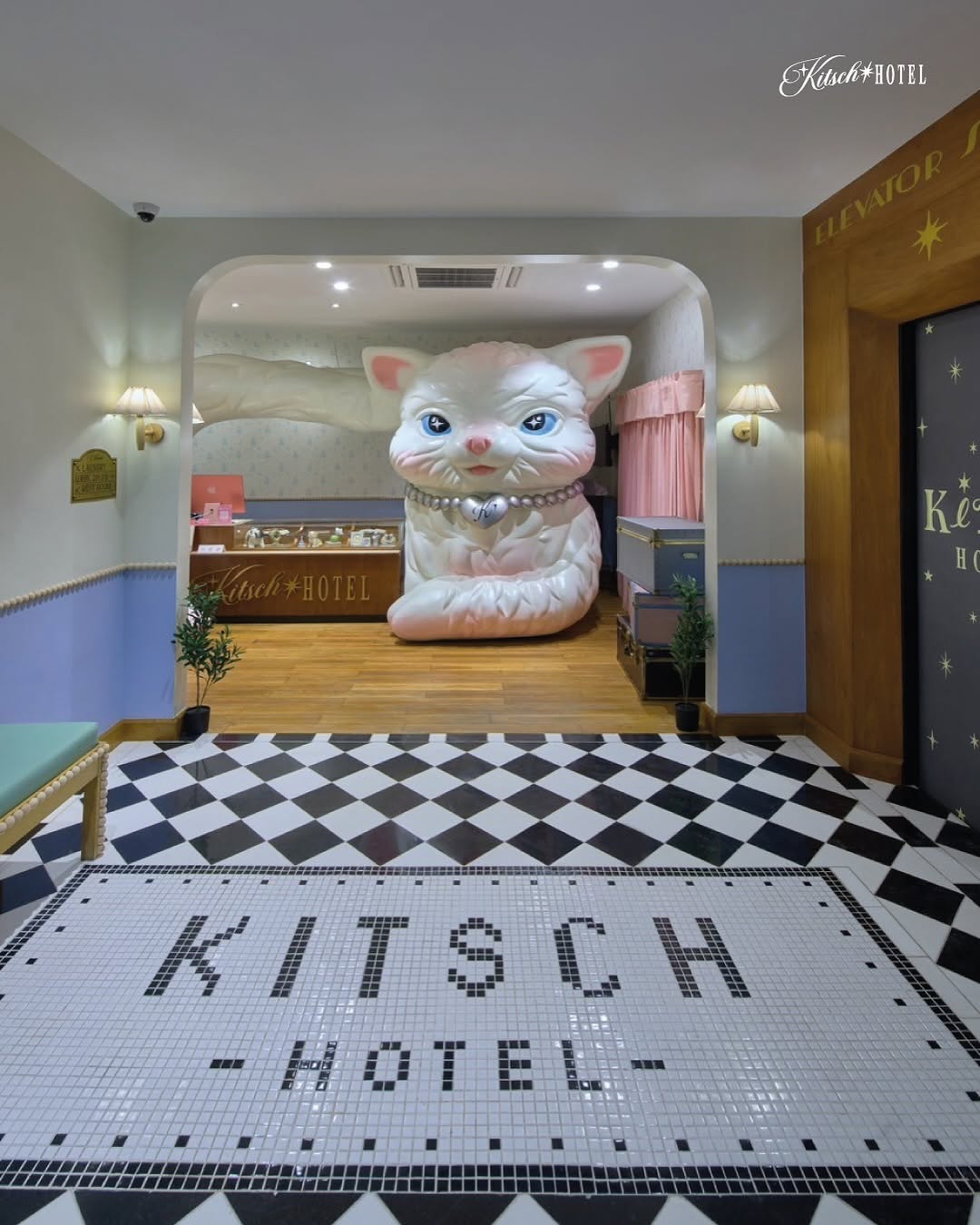 酒店每個角落都充滿50年代美國文化的魅力