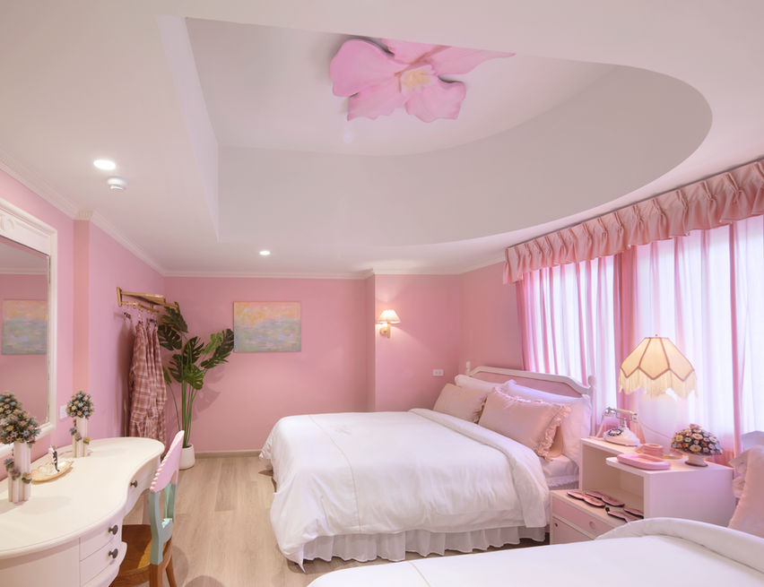 粉嫩裝飾就像真實版芭比娃娃屋