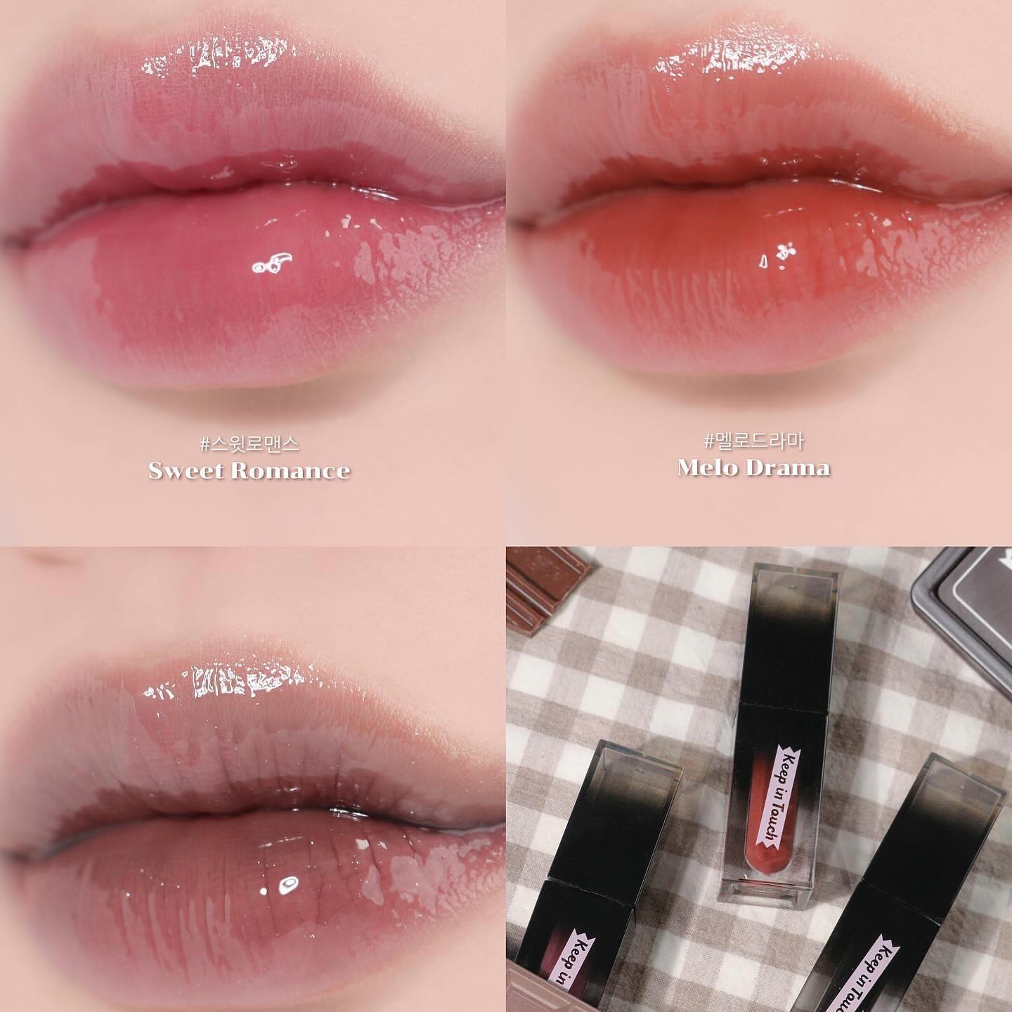 KEEP IN TOUCH黑色唇蜜是深邃的午夜藍黑色調