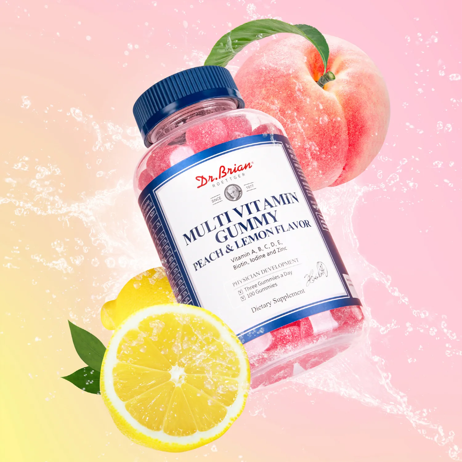 Dr.Brian維他命C&D 水蜜桃軟糖