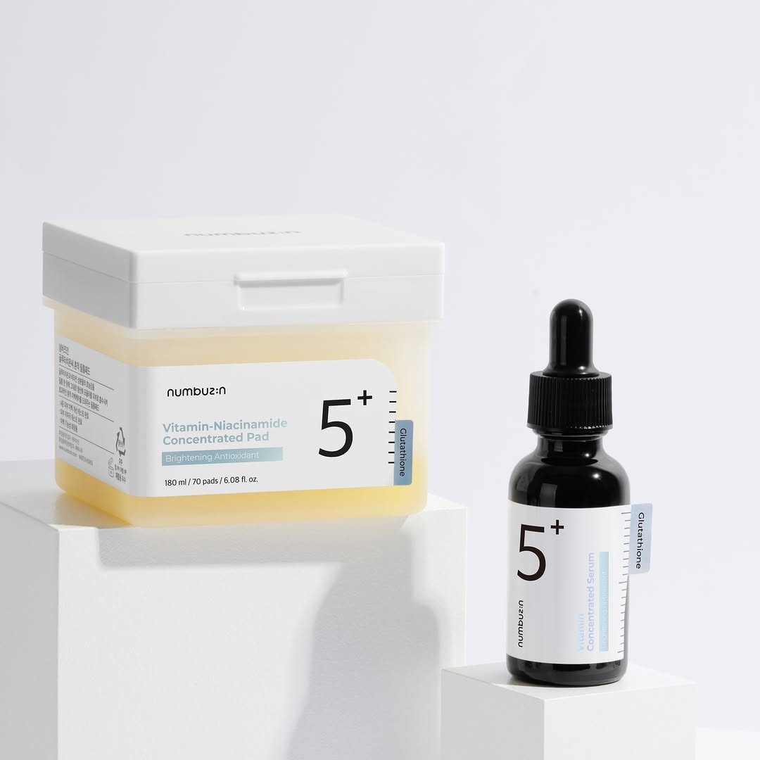 numbuzin也推出了含有谷胱甘肽和維他命C的美白精華