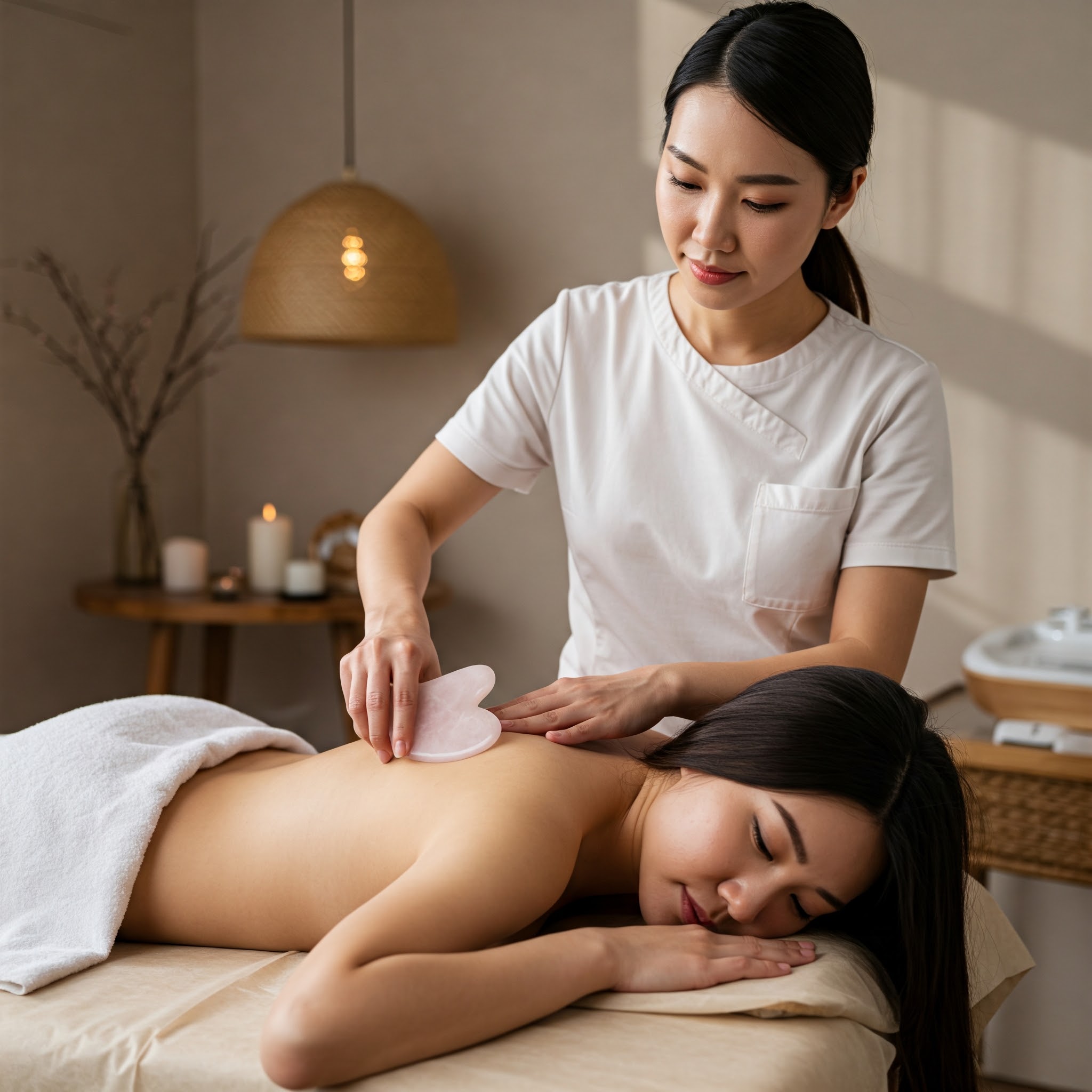 刮完痧雖然身體會感到一陣輕鬆，但其實並未能根治濕重問題。