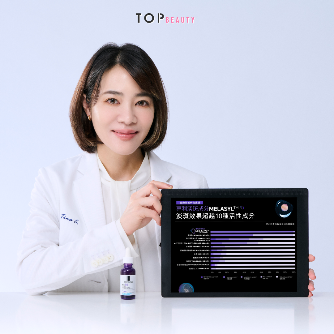 Melasyl™爆紅是因為它在多方面都比常見的淡斑成分如維他命C、熊果素等優勝。