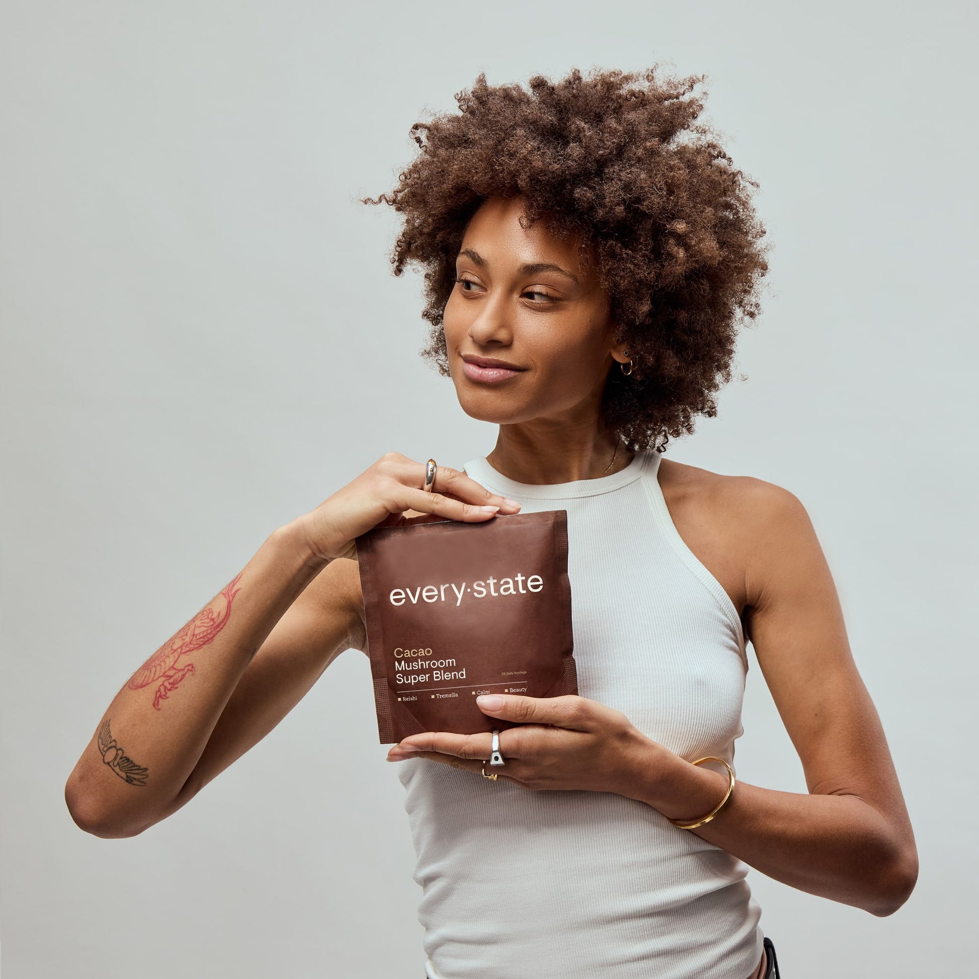 結合了濃郁的可可與具有鎮靜安神、促進皮膚健康等多重益處的靈芝蘑菇