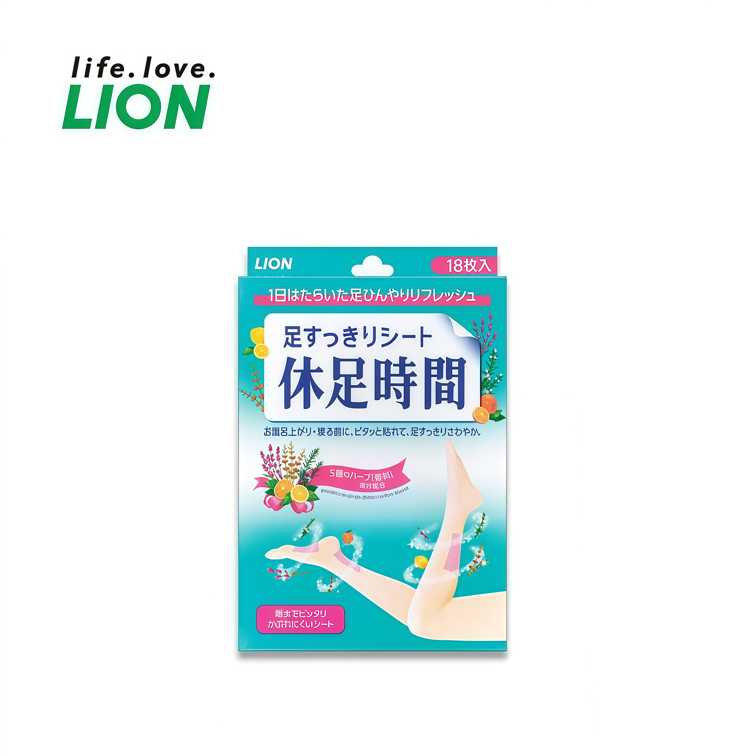 LION休足時光 足部清涼凝膠貼