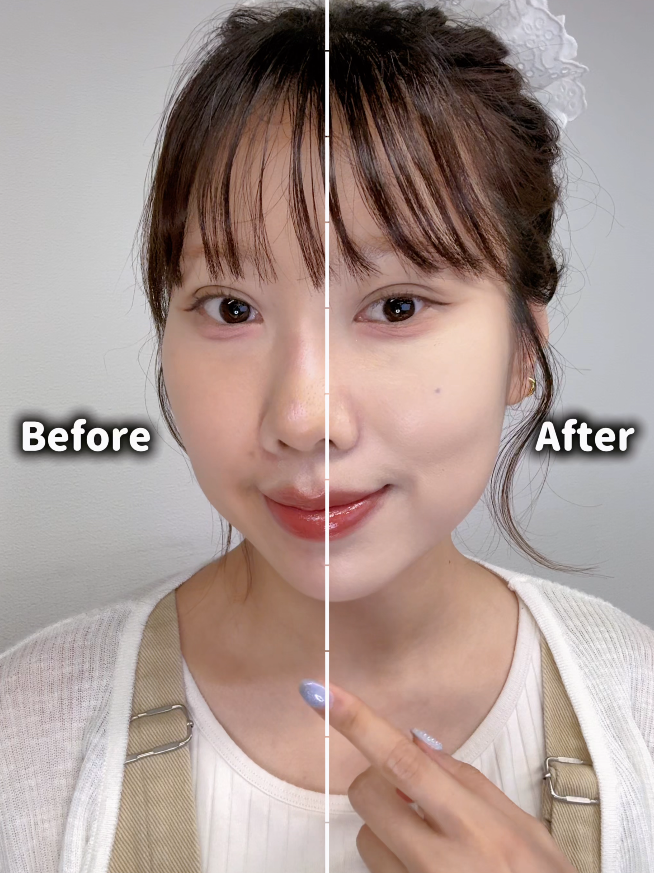 Tom Ford 氣墊使用前後對比