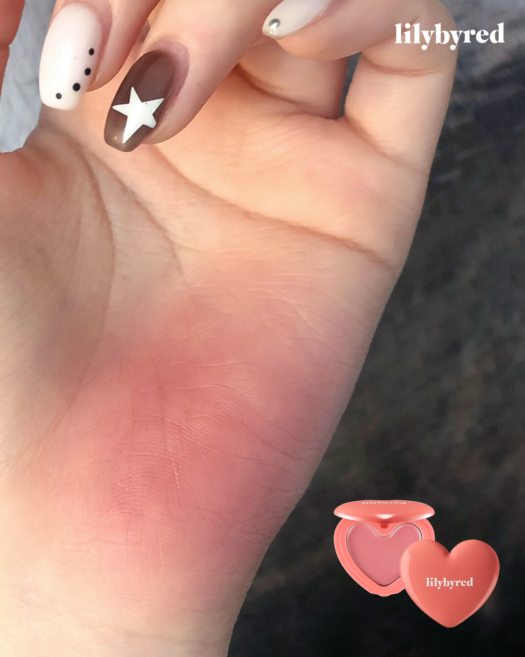 LILYBYRED 甜美心型胭脂膏 #03 Mood Rose