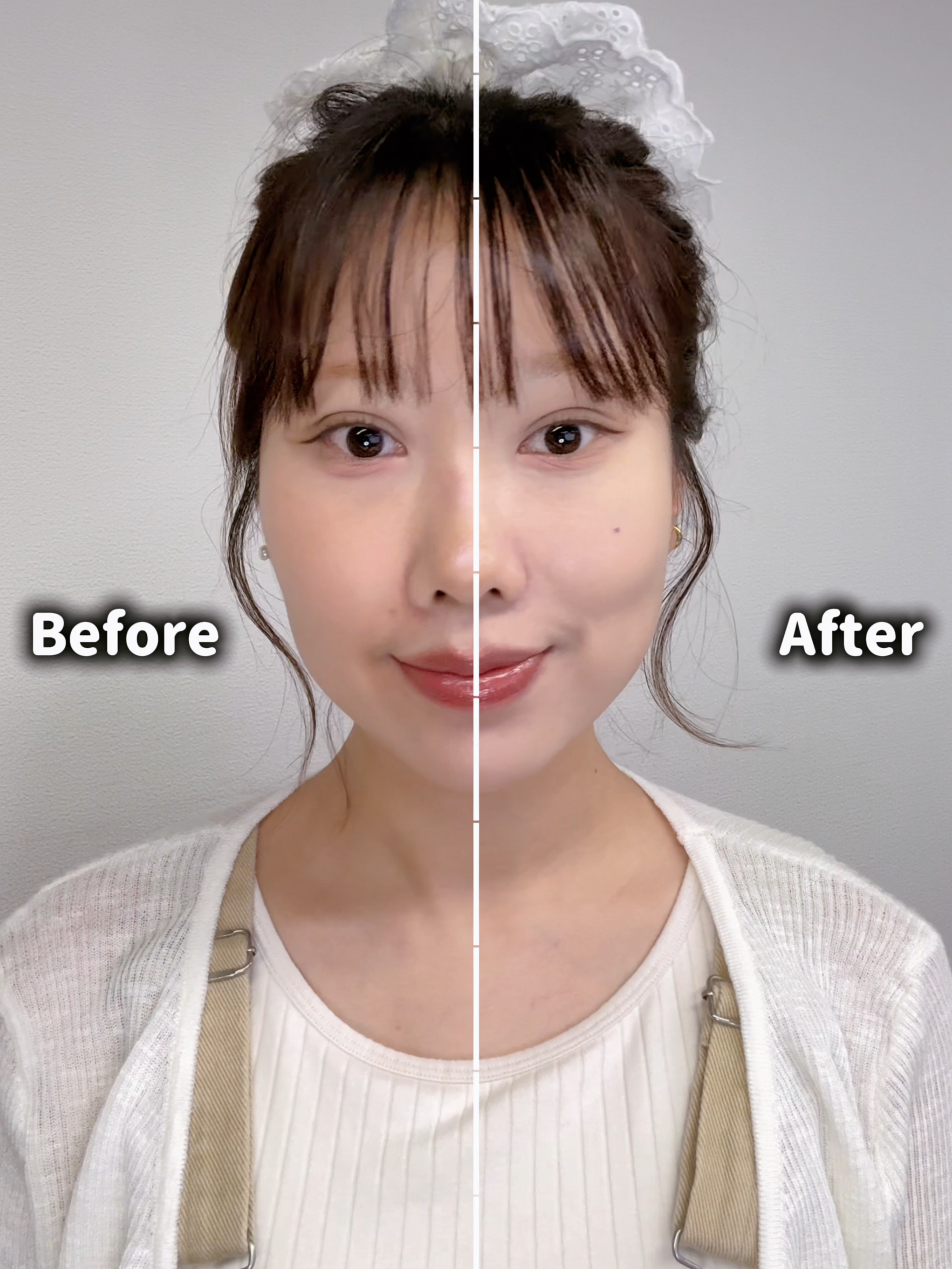 dasique 氣墊使用前後對比