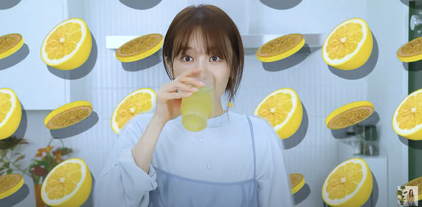 尹恩惠抗老的第1件事就是製作「檸檬水」