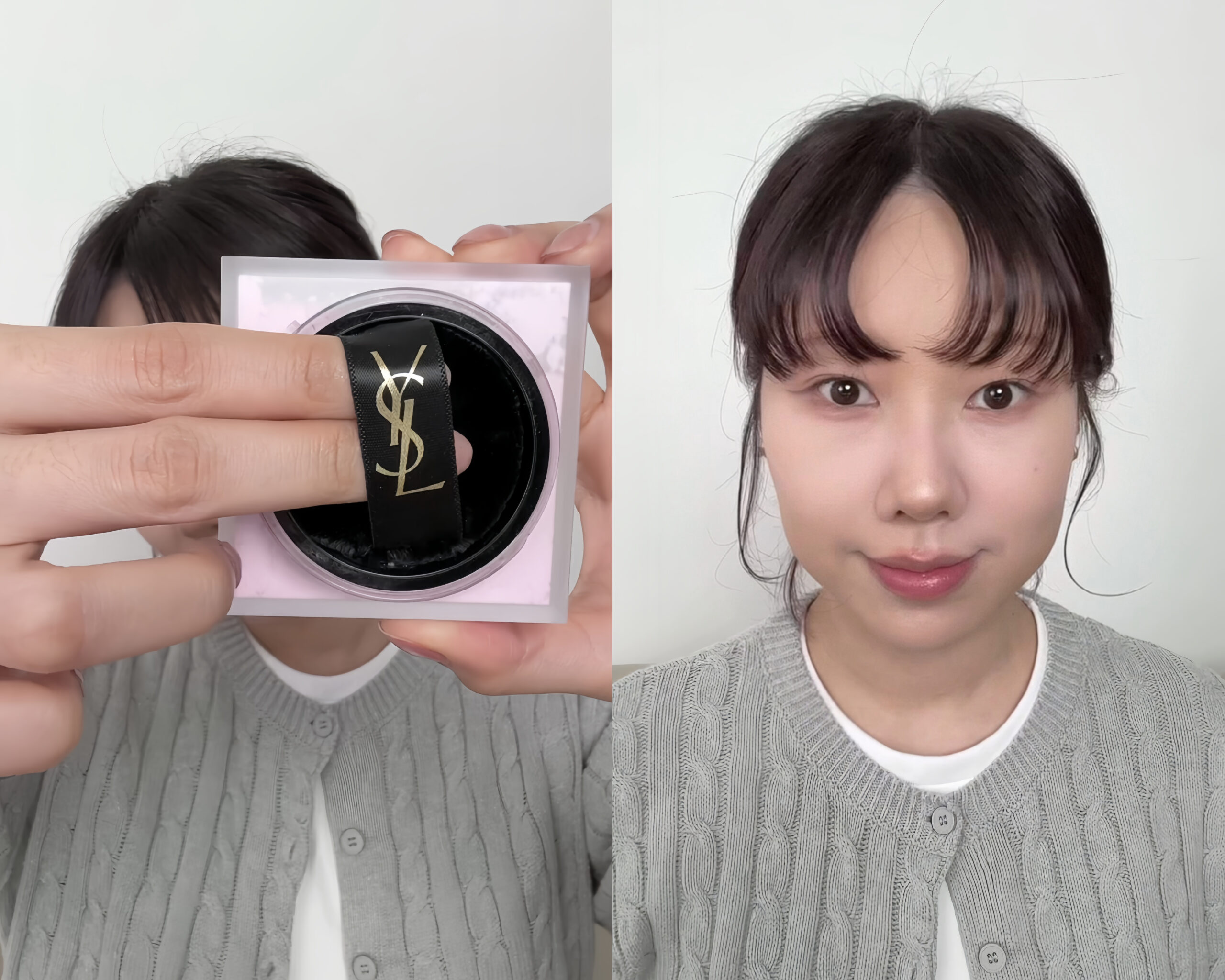 YSL蜜粉妝後效果實測