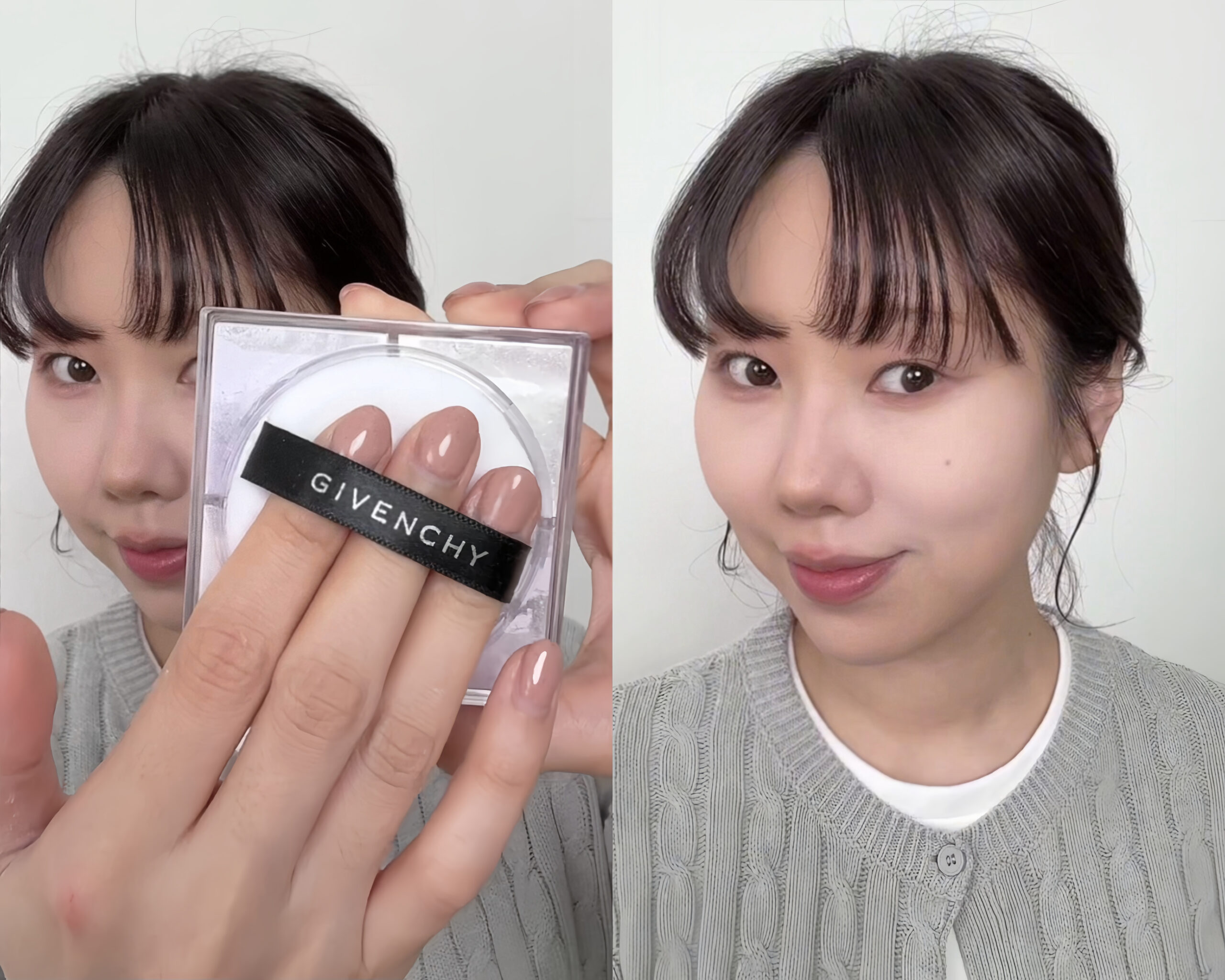 Givenchy四色蜜粉妝後效果實測