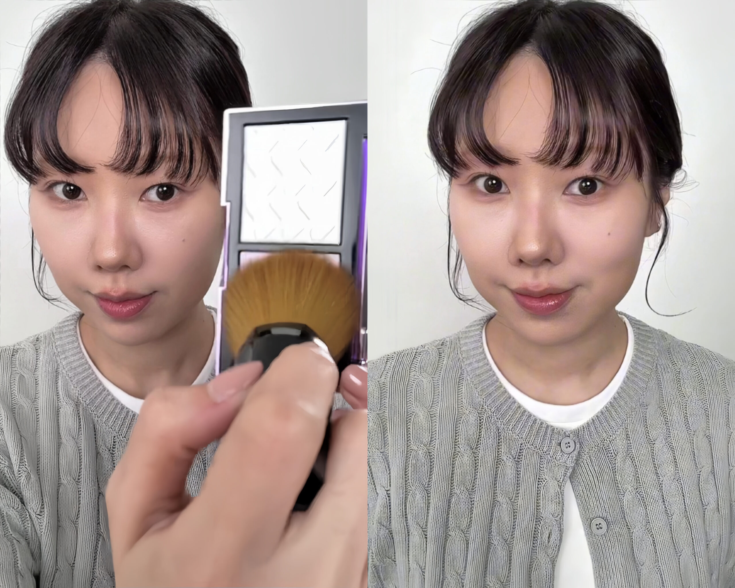 MAC蜜粉餅妝後效果實測