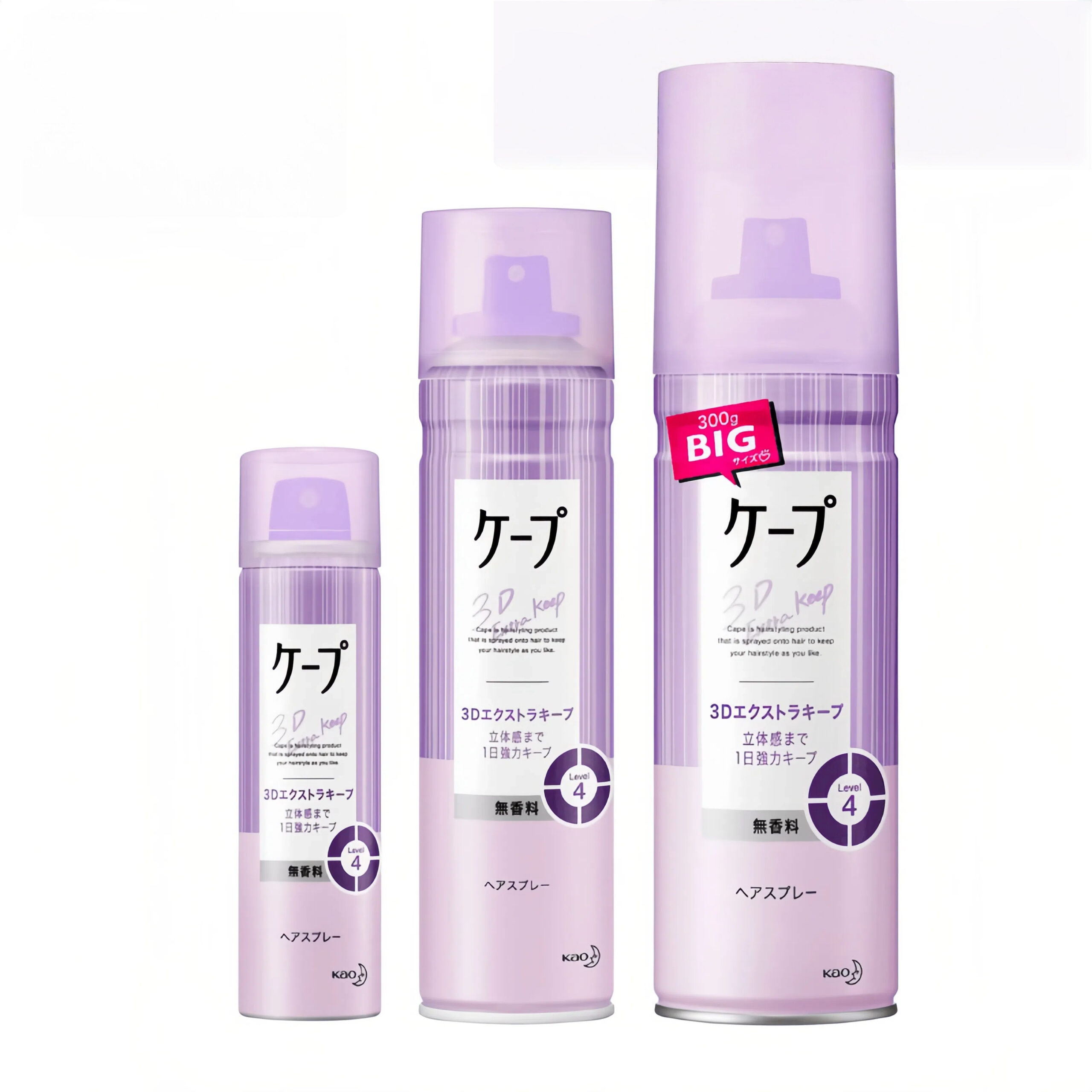 花王定型噴霧三種容量可選，50g僅為HK$17。