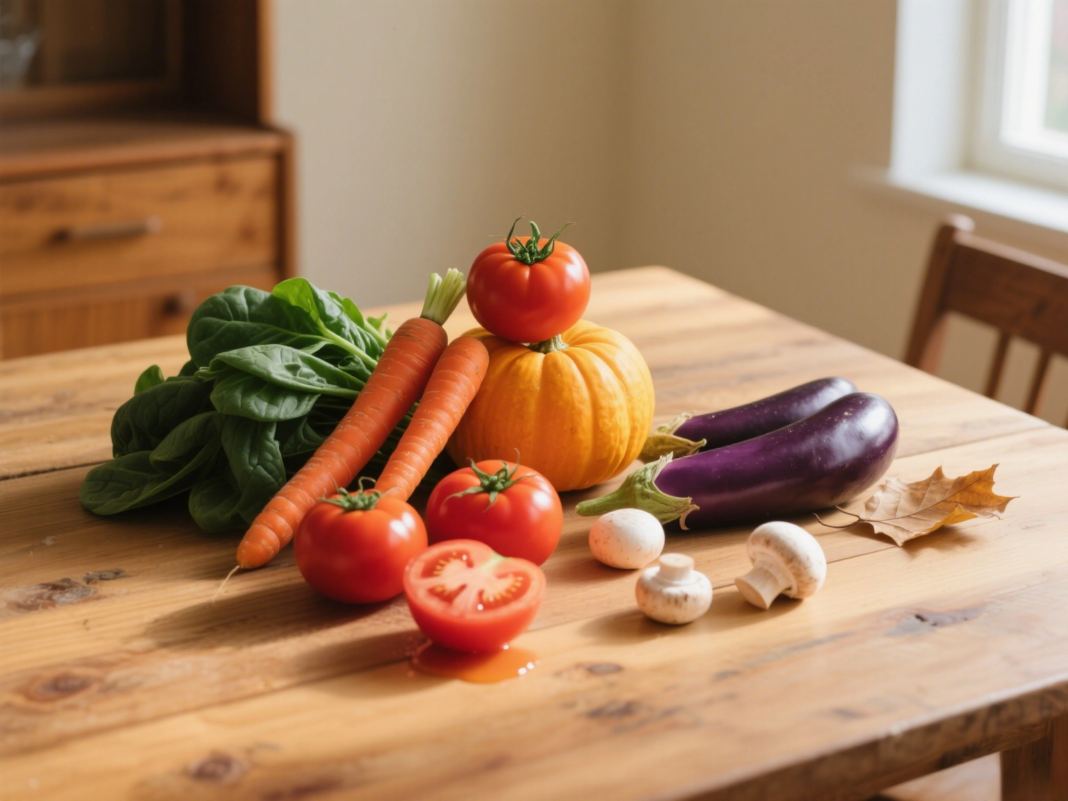 蔬菜含有大量維生素A。