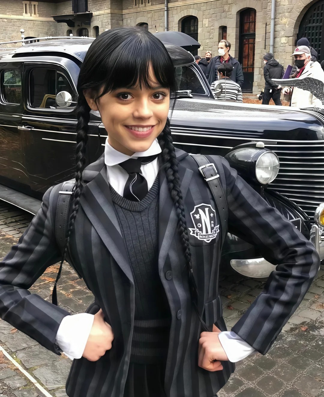 憑《星期三》迅速走紅的Jenna Ortega。