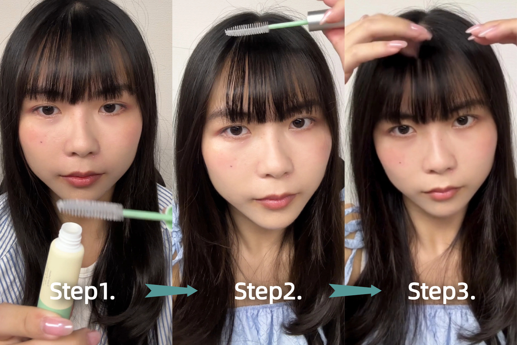 美編親自上手實測，1分鐘就讓瀏海復原。