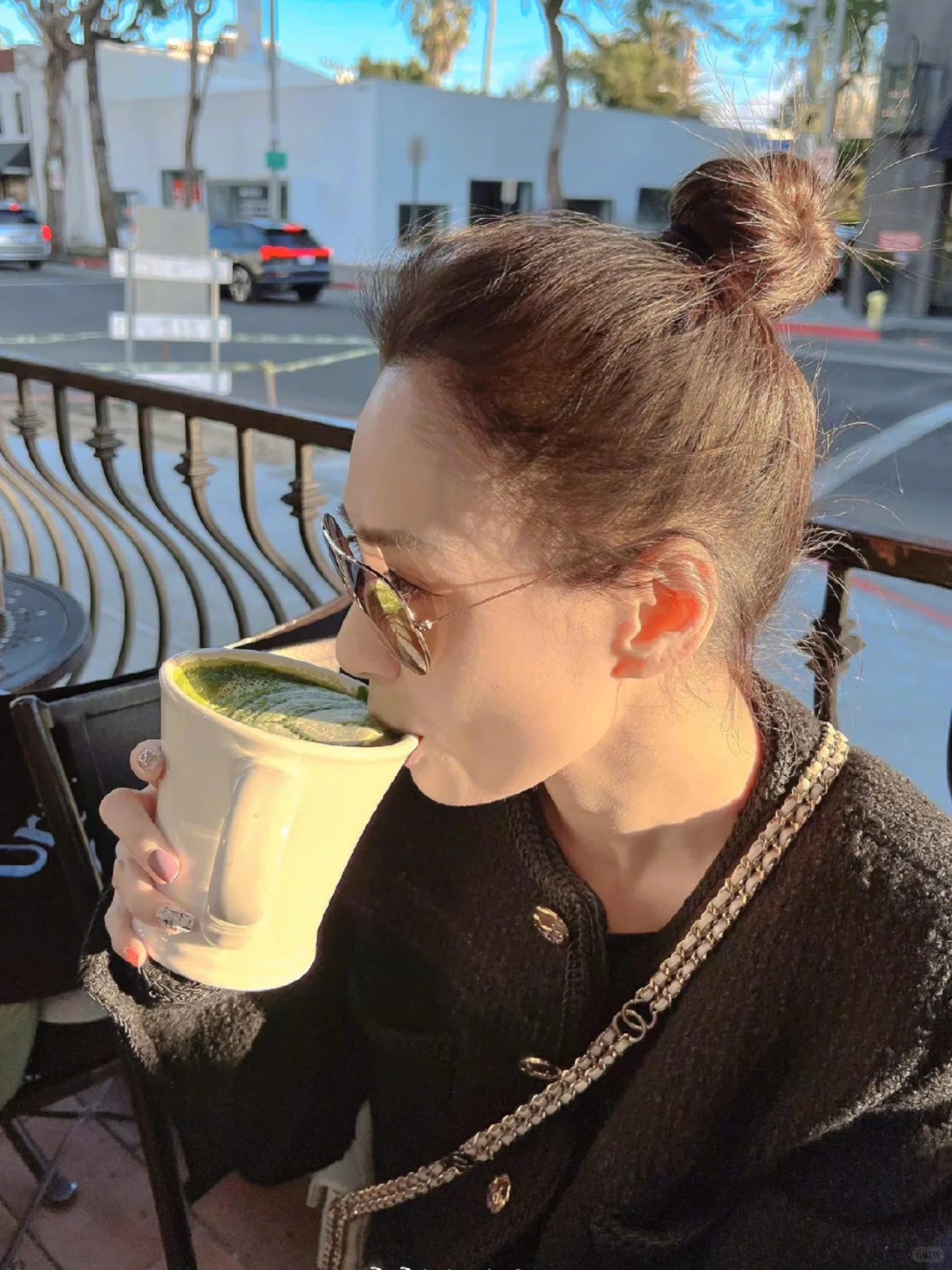 阿嬌的身材管理秘笈：綠拿鐵。