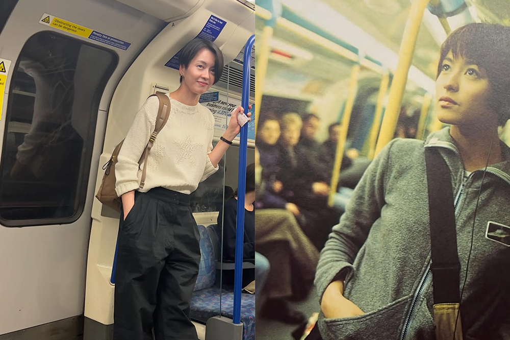 相似的場景，但過了26年，Gigi的眼神也不見老態疲態，超厲害。