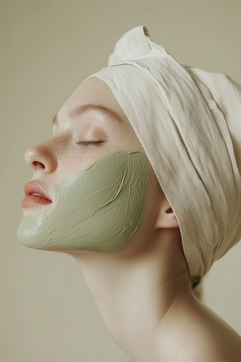 為了避免乾燥臉頰或下巴則敷薄薄一層就好。