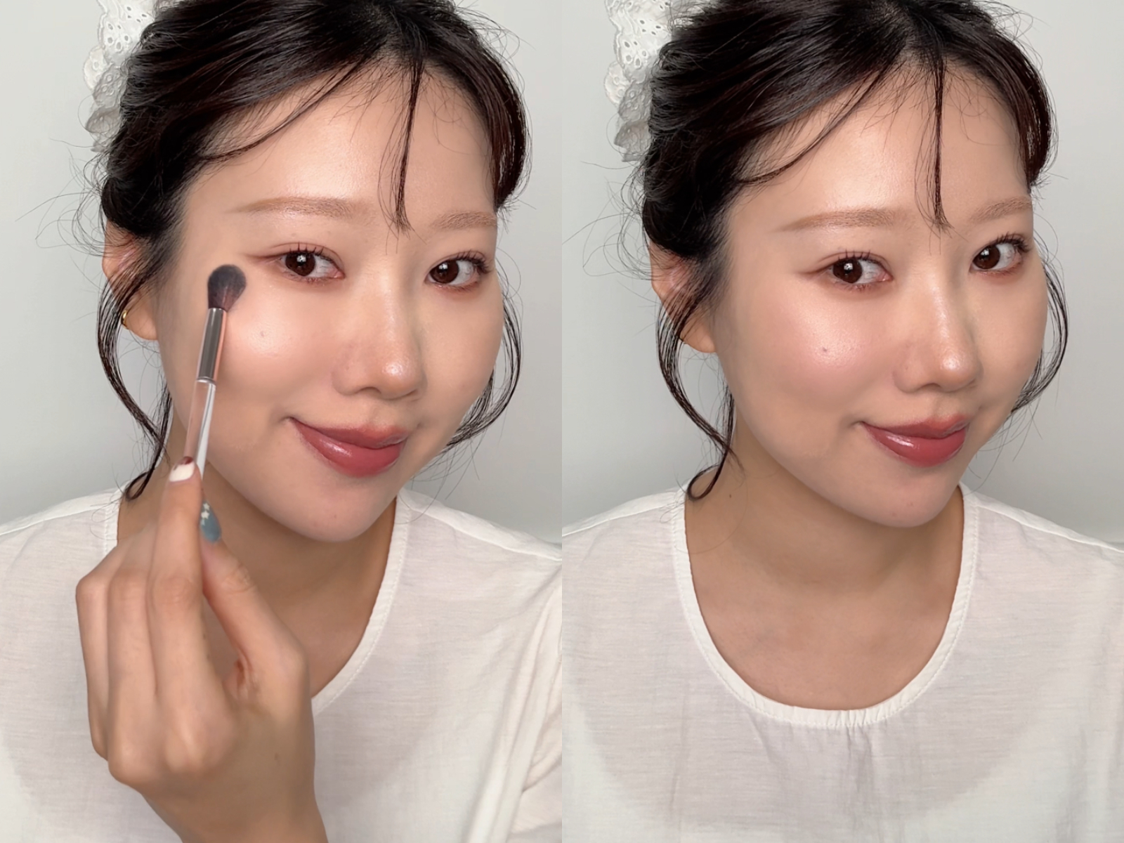 美編上臉The Saem前後對比。