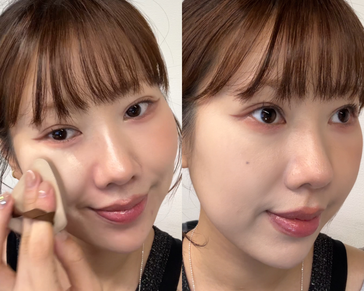 觸感柔軟，上臉舒服，拍底妝時能快速大面積推開。