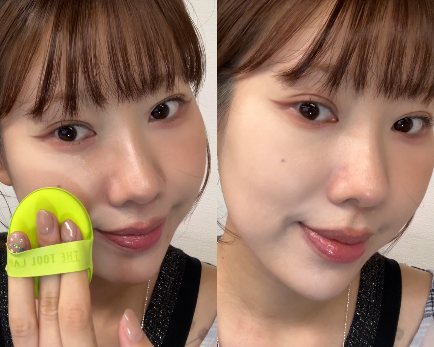 主打輕薄水光感，上妝後透亮自然。