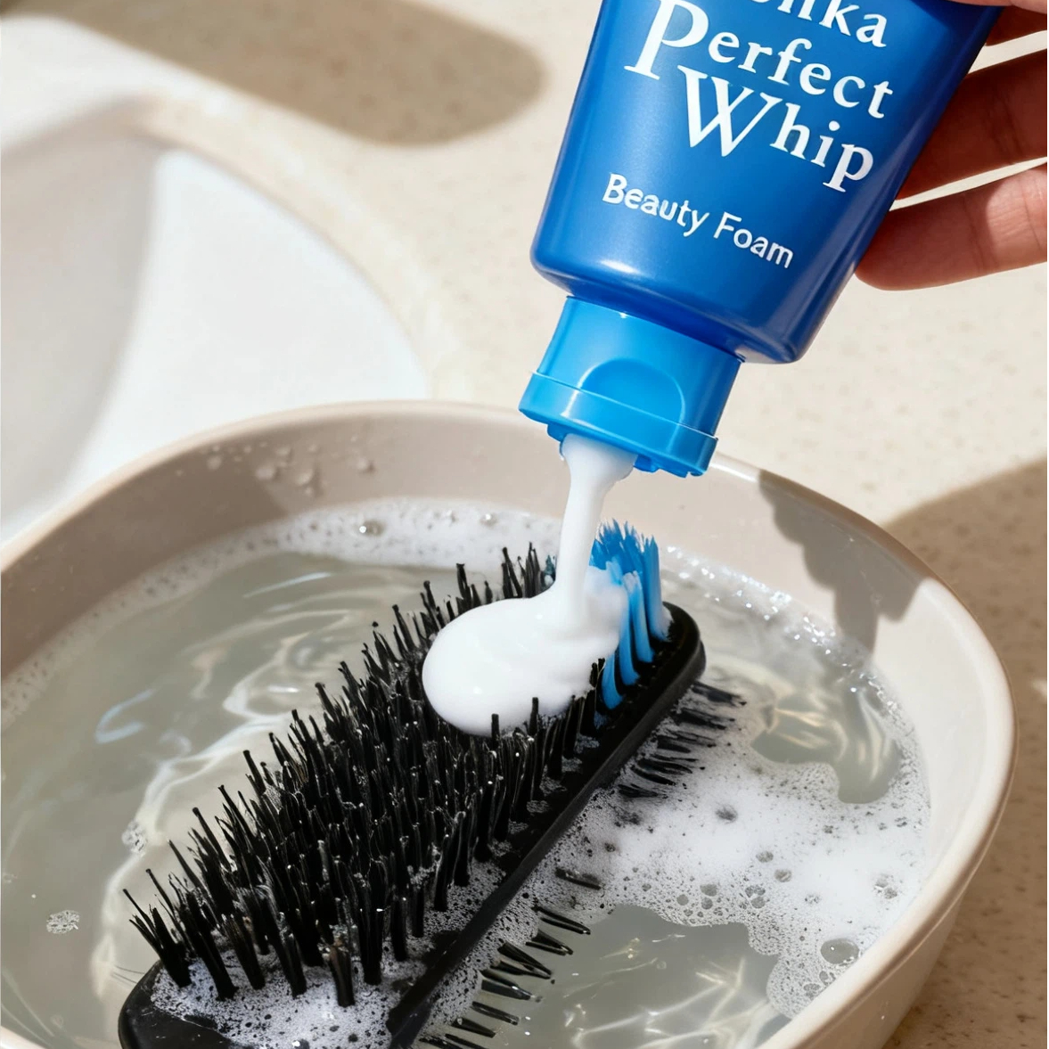 senka潔面乳去油力度非常強，泡沫能有效分解油脂。