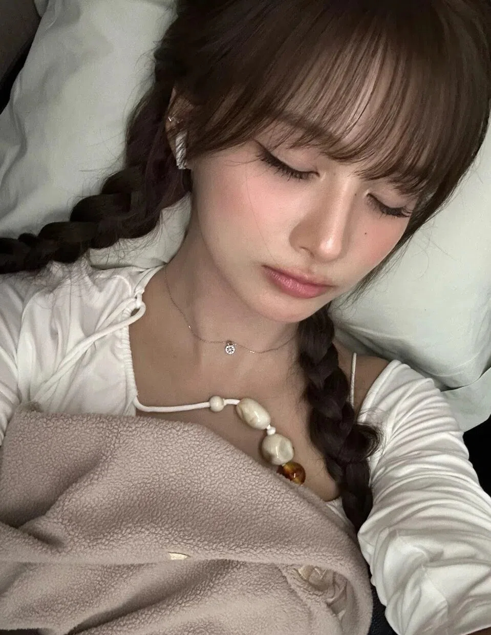 貼上退熱貼後睡得特別沈。