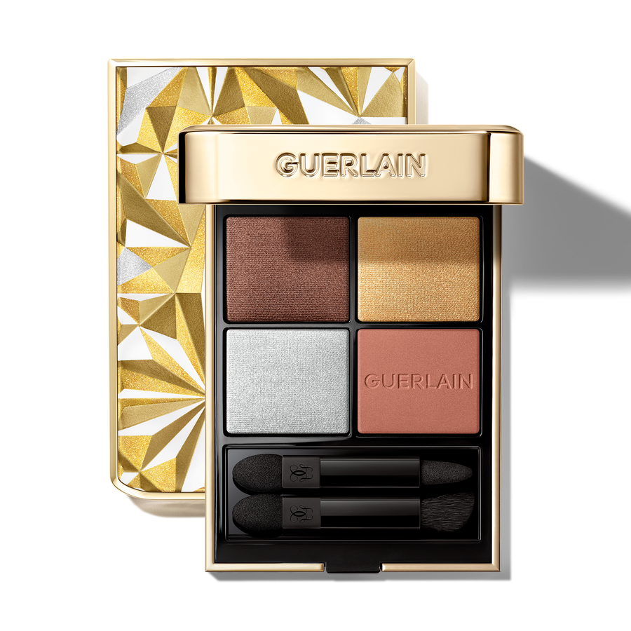 「OMBRES G高訂四色眼影盤」延續品牌高級訂製風格,外殼以摺紙星光圖案雕飾